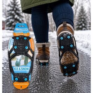 Due North Ice Traction Aids LG/XL Everyday Snow Cleats Shoe Grips NEW
